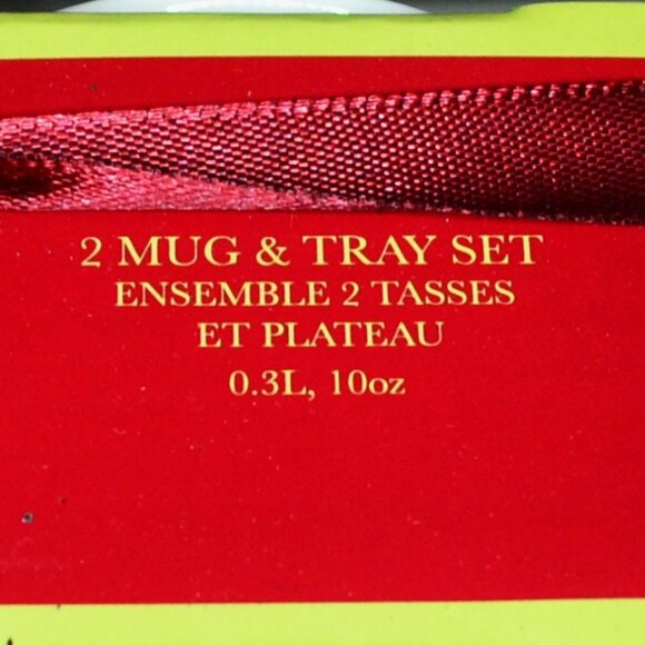 Spode Christmas Tree New In Package 2 Mugs With Tray Never Used Ready To Gift - Picture 7 of 7